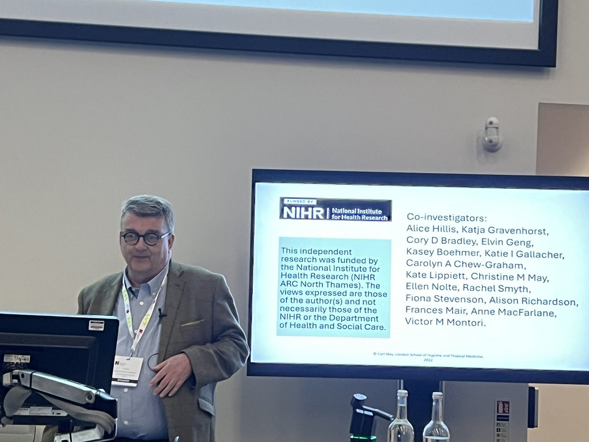 jennysim_1's tweet image. Thank you @CarlRMay for fantastic keynote presentation at @RCNResForum. #RCNresearch24 
So many take home messages &amp;amp; new learnings. Thank you for sharing your lifetime of work, your wisdom &amp;amp; your humour.
#ImplementationScience
I promise to share with @NRI_research colleagues