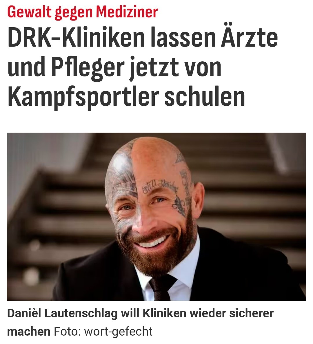 OliverSKBerlin's tweet image. #Ärzte und #Pfleger mussten ja in Deutschland schon immer von Kampfsport-Profis fit gemacht werden. #Buntland 

🤡👇

bz-berlin.de/berlin/drk-kli…