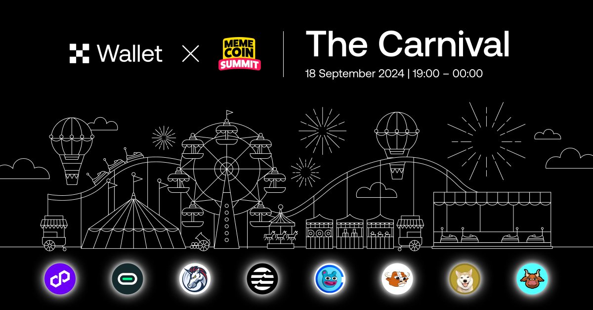 wallet's tweet image. We're proud to be organizing the The Carnival ft. @MemecoinSummit!

Meet the top meme coin-noisseurs, founders and projects in the industry and get alpha on where we're headed with the meme madness.

Plus, an exclusive meet-and-greet with Meme Guy @painharold 👍

More details👇