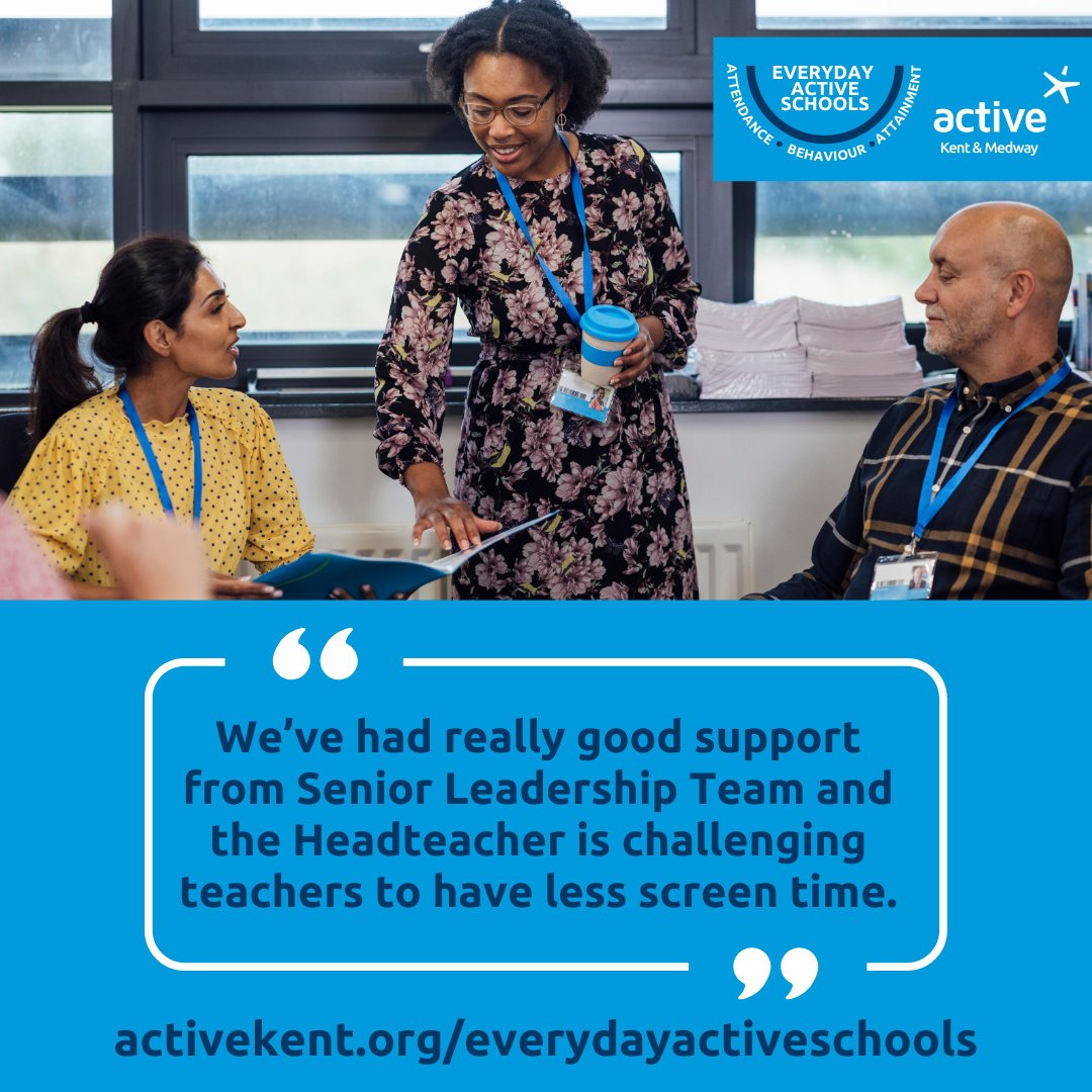 Active_Kent's tweet photo. 💥We love hearing from our Everyday Active Schools, sharing how they're integrating physical activity throughout the school day🙌Register your interest in the programme before Oct half term & receive a FREE year's Teach Active licence! ⬇️⬇️#EverydayActive
https://t.co/aavUhv5GEs https://t.co/uWHeQ2m4BU