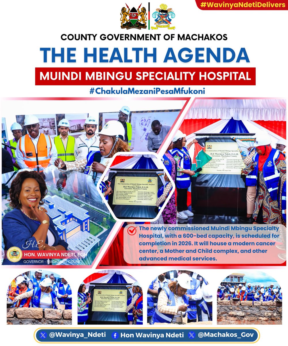 GeoffreyMwolol1's tweet image. Health is Wealth,, Machakos County we a focused Governor @Wavinya_Ndeti 

#WavinyaNdetiDelivers