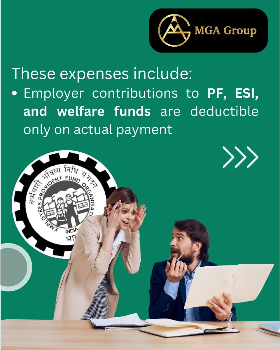 CAofficeMGA's tweet photo. Claiming business expenses too early? Section 43B allows deductions only when paid. Stay compliant!
For additional information, reach out to us at office@mgaca.co.in or visit https://t.co/0d9JscIm76
#TaxCompliance #BusinessDeductions #Section43B #TaxStrategy #BusinessFinanc https://t.co/OXmVavBIyG