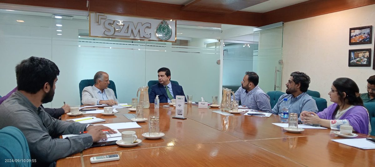 SEZMC Progress Review Meeting was held today. The meeting was attended by Secretary Investment Department, GoS, CEO SEZMC and others. <a href="/INVESTMENT_DEP/">Investment Department Sindh</a>.  #SEZMC #roadtpprosperity