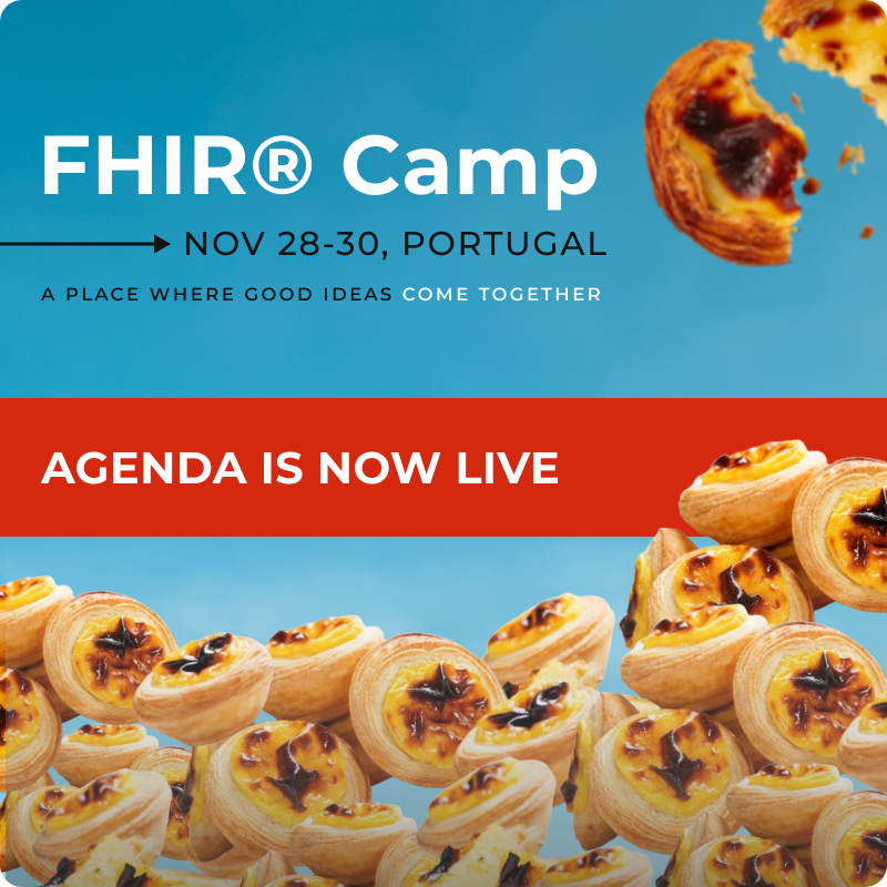 +1 more reason to head to Portugal this November. Trust us, FHIR Camp’s totally worth it. We’ve got everything you need in one place: brilliant FHIR minds, lively discussions, and mouthwatering local food! By the way, the agenda’s live: hubs.li/Q02Pj0wn0