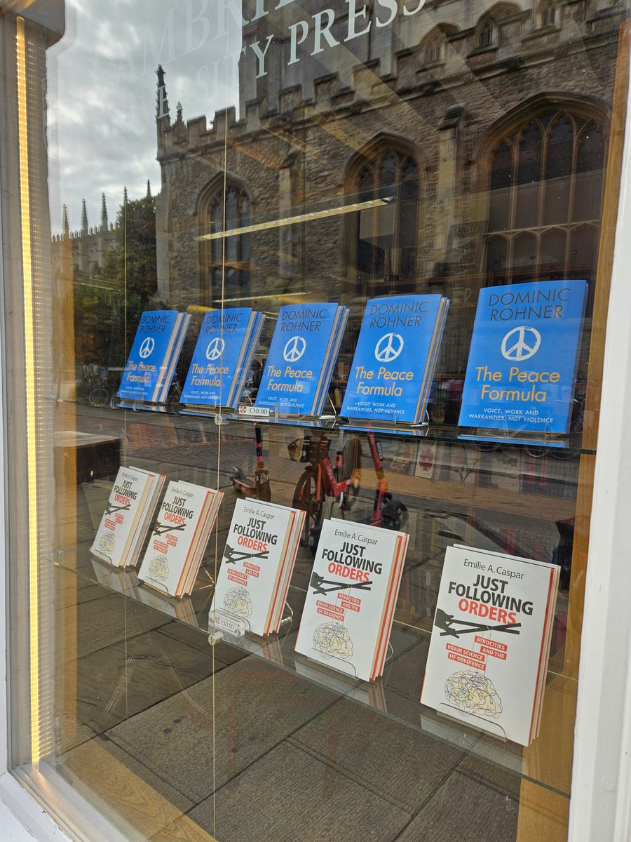 Dominic Rohner (@dominic_rohner) on Twitter photo My #book "The #Peace Formula: Voice, Work and Warranties, not Violence" is now available across #bookshops. See the scenic <a href="/CambridgeUP/">Cambridge University Press</a> book shop window in #Cambridge! You can order the book on cup.org/Rohner. #EconTwitter #NewBook My #book "The #Peace Formula: Voice, Work and Warranties, not Violence" is now available across #bookshops. See the scenic <a href="/CambridgeUP/">Cambridge University Press</a> book shop window in #Cambridge! You can order the book on cup.org/Rohner. #EconTwitter #NewBook