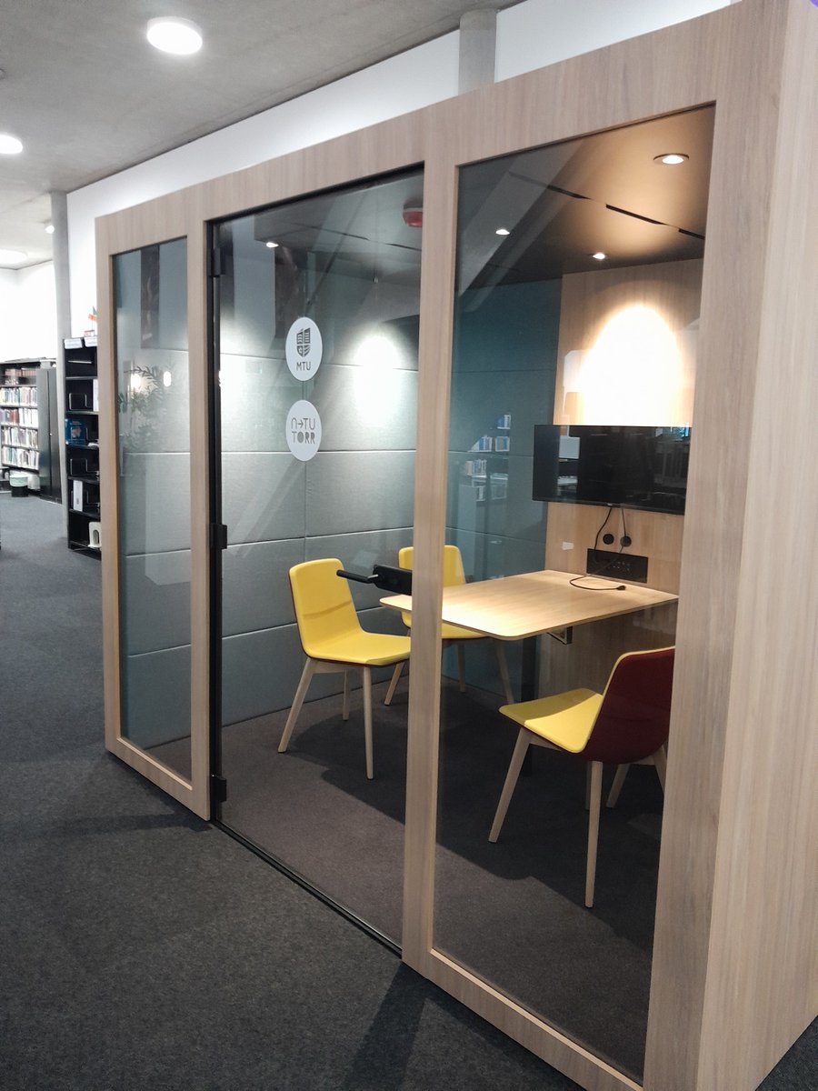 MTU Library (@mtulibraryinfo) on Twitter photo We are delighted to announce that MTU Libraries, in partnership with <a href="/ntutorr/">N-TUTORR</a>, now have new Group Study Pods available. These pods are located on MTU Kerry Campus, CSM, and NCMI, and can be booked by students.
<a href="/MTU_ie/">Munster Technological University</a> <a href="/MTUCork_Access/">MTU Cork Campus Access Service</a> <a href="/MTU_CorkSU/">MTU Cork SU - Aontas Na Mac Léinn MTU Corcaigh</a> <a href="/MTUSU_Kerry/">MTU KSU</a> We are delighted to announce that MTU Libraries, in partnership with <a href="/ntutorr/">N-TUTORR</a>, now have new Group Study Pods available. These pods are located on MTU Kerry Campus, CSM, and NCMI, and can be booked by students.
<a href="/MTU_ie/">Munster Technological University</a> <a href="/MTUCork_Access/">MTU Cork Campus Access Service</a> <a href="/MTU_CorkSU/">MTU Cork SU - Aontas Na Mac Léinn MTU Corcaigh</a> <a href="/MTUSU_Kerry/">MTU KSU</a>