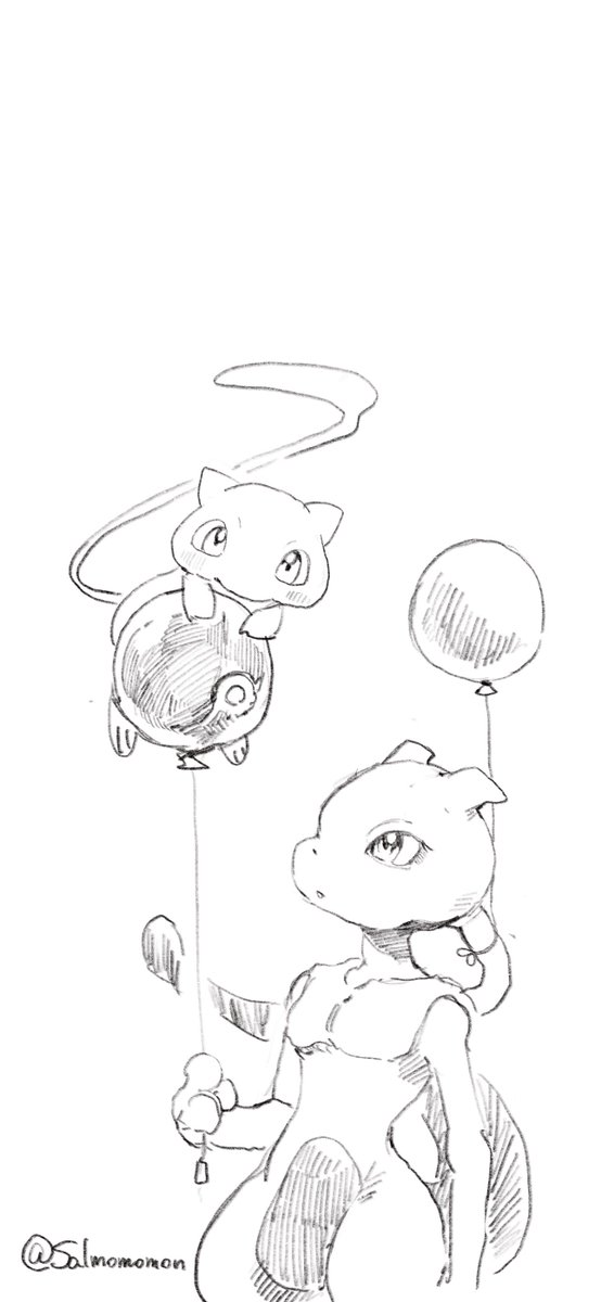 ナナチとミュウツーの壁紙です 