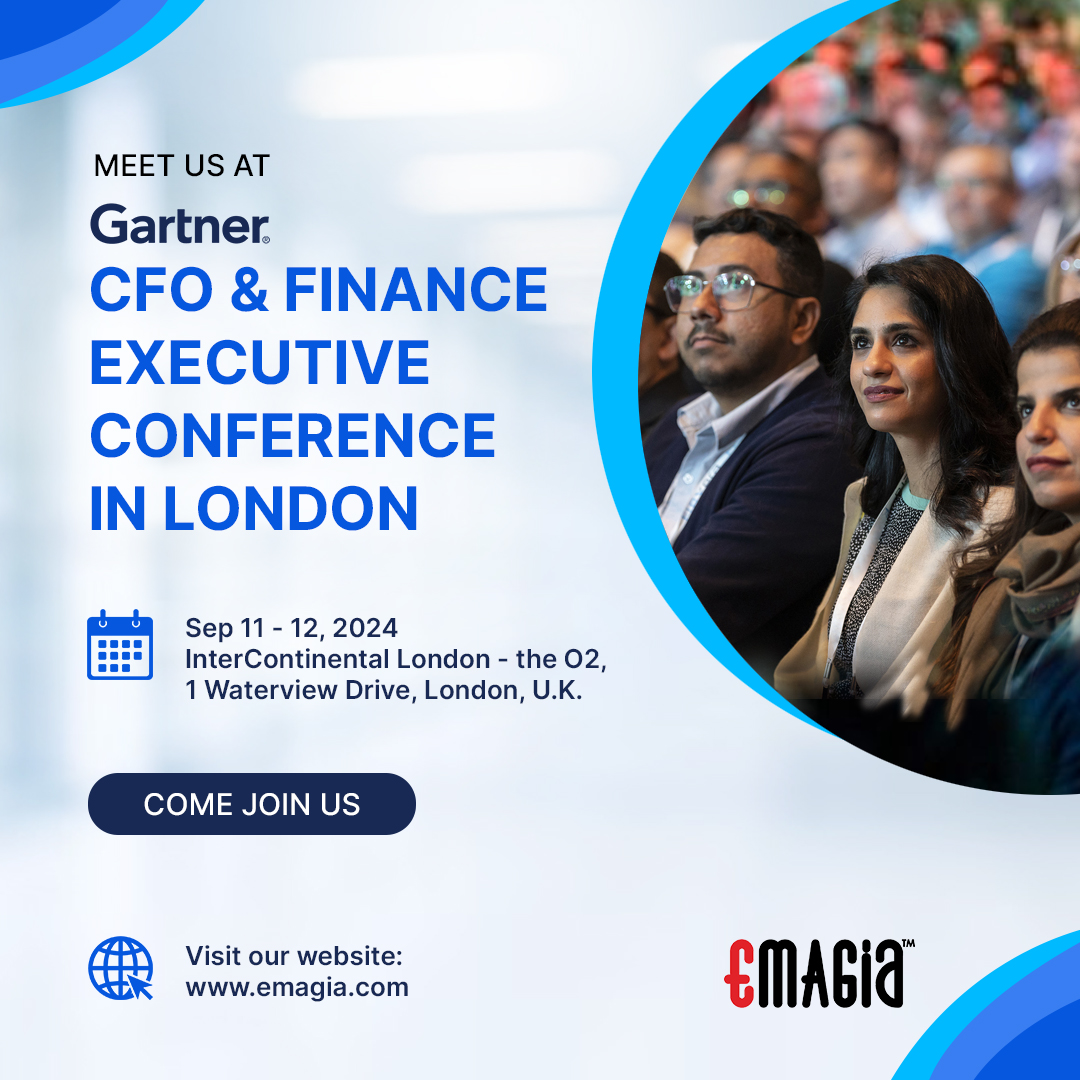 EmagiaCorp's tweet image. Join us September 11-12 in London at that Gartner CFO &amp;amp; Finance Executive Conference, one of the premier events in the United Kingdom or Europe in 2024 for financial leaders looking to transform their businesses’ AR performance. emagia.com/gartner-cfo-fi… #OrderToCash #O2C #AR