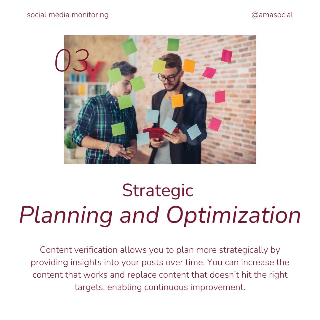 amaSocialSA's tweet image. Are you constantly cranking out content without knowing if it is reaching the right people? 

Social media can be hard enough to manage, but not knowing makes it much harder. That is why social media managers use content verification.
#socialmediamonitoring #contentverification
