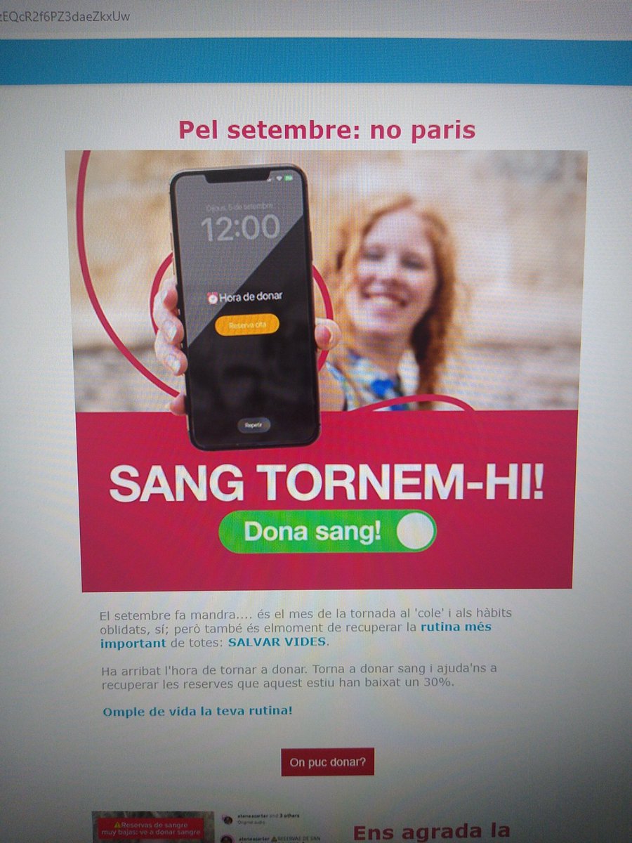 b_soler's tweet photo. Excel•lent joc de paraules!! ♥️ @donarsang https://t.co/2RzxHgaO2C