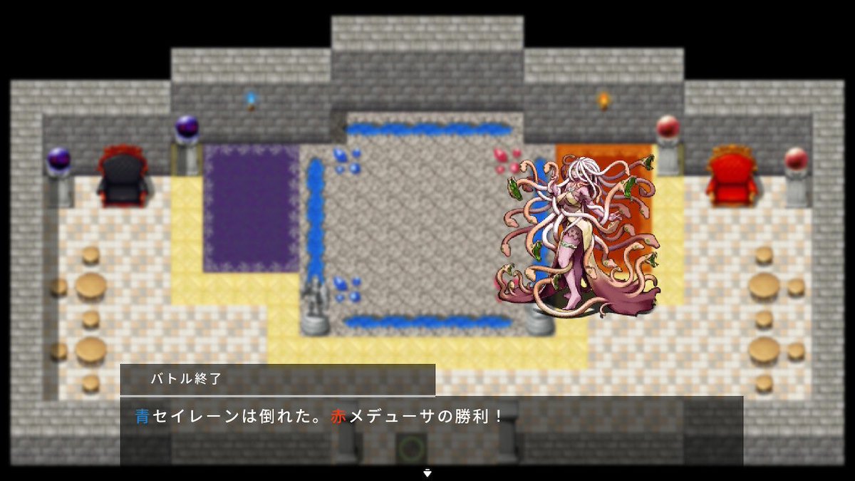 #RPGMAKERWITH
ツクウィズ進捗。あまり進んでないけれど
モンスター同士が戦う闘技場をツクってるところ。どちらが勝つかもちろん賭けます。
可愛かったり美しいモンスターキャラもいますね。これから観客入れて、今はハリボテの戦闘シーンもしっかり作りましょう。
