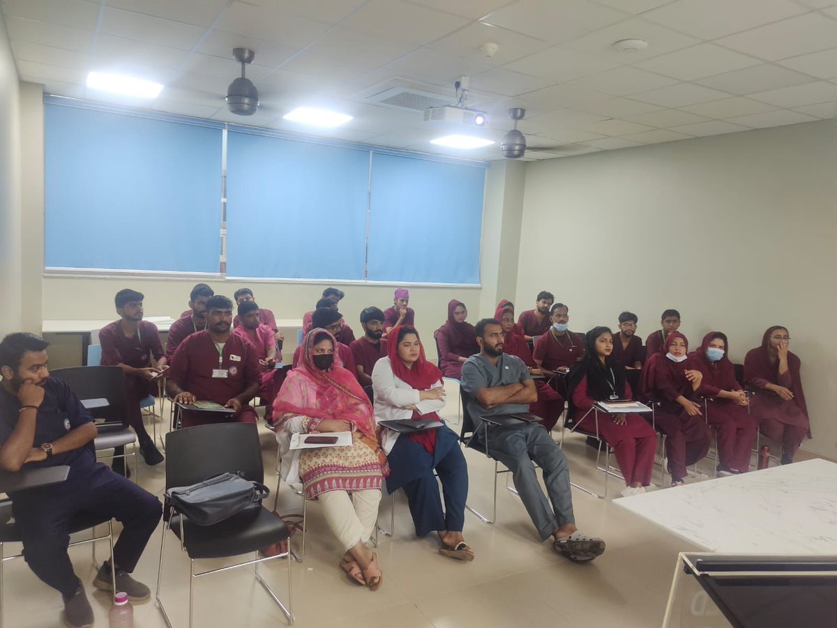 SichnMedia's tweet image. At  #SICHN Children's Hospital Sukkur held a session on “Fever and Its Management.” The presentation was led by Muzamil Ahmed and facilitated by Dr. Tahreem.
#childrenshospital #fevermanagement #pediatriccare #healthcareworkshop #childhealth #sukkur @BBhuttoZardari @AzraPechuho