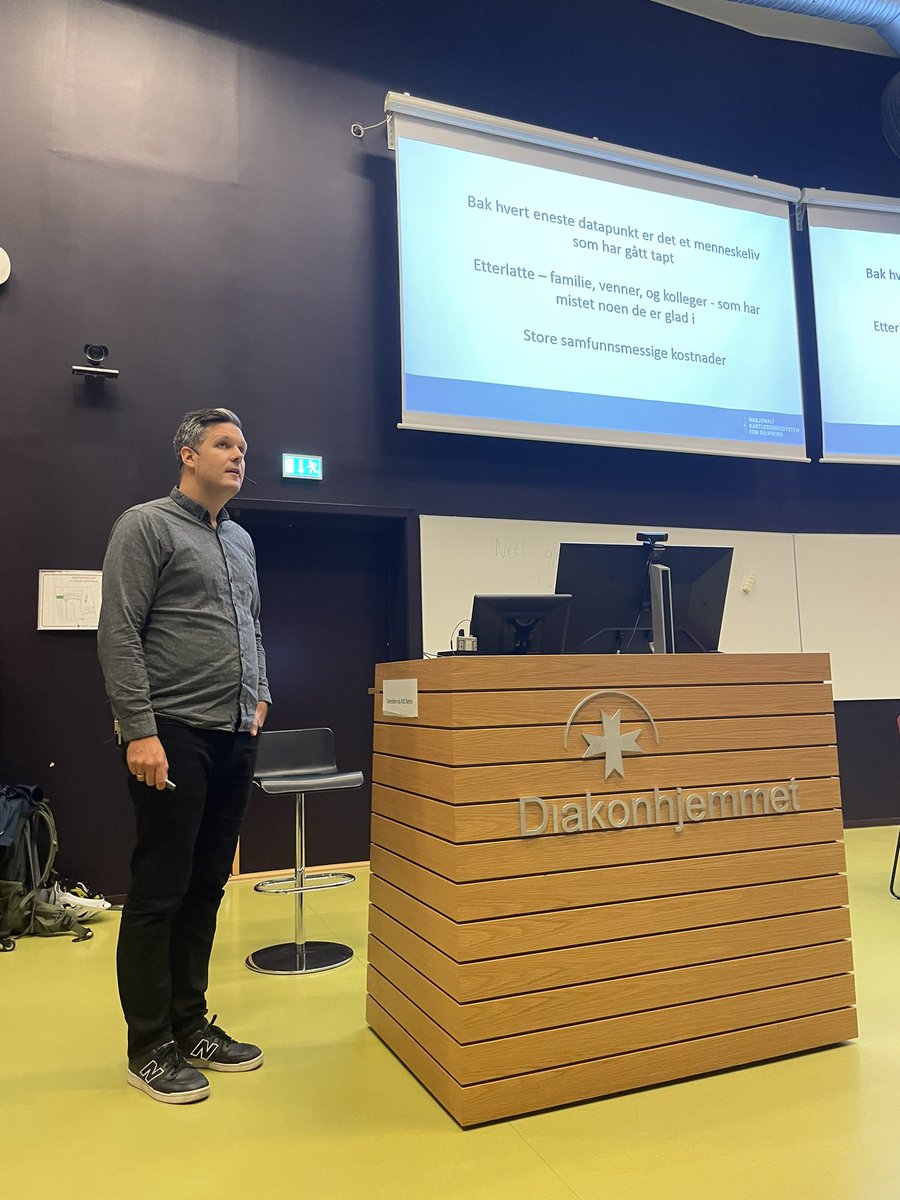 Kartleggingssystemet (@nssfkartlegging) on Twitter photo VID og LEVE arrangerte i dag et seminar i anledning verdensdagen for selvmordsforebygging. <a href="/martinomyhre/">Martin Ă. Myhre</a> bidro med et innlegg om Nasjonalt kartleggingssystemet for selvmord - en historie om 8 rapporter VID og LEVE arrangerte i dag et seminar i anledning verdensdagen for selvmordsforebygging. <a href="/martinomyhre/">Martin Ă. Myhre</a> bidro med et innlegg om Nasjonalt kartleggingssystemet for selvmord - en historie om 8 rapporter