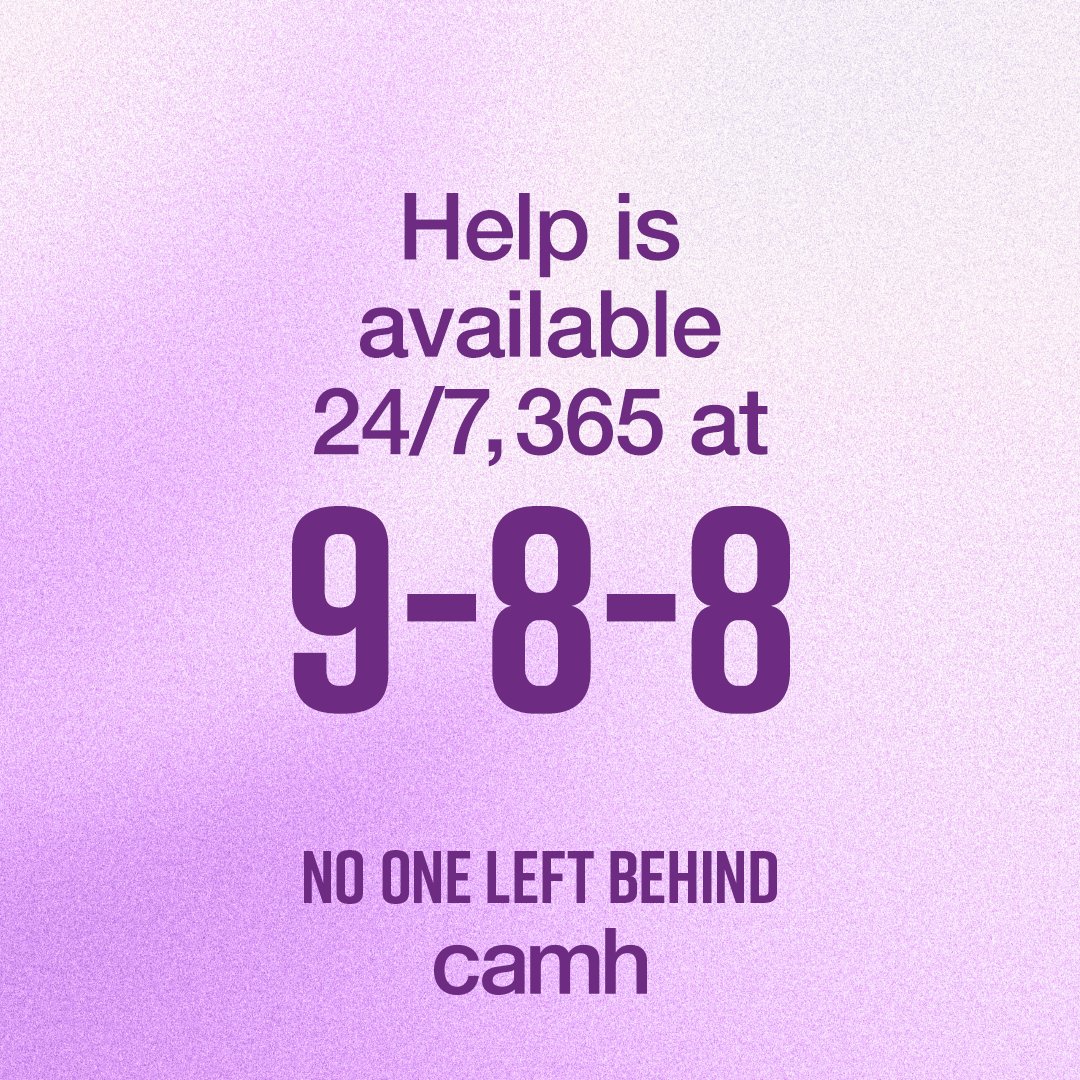 It's World Suicide Prevention Day.  All donations made today to CAMH Foundation will be matched by Thomas, Large &amp; Singer Inc. Donate now to double your impact  at ow.ly/pfXm50Tj03N
Having thoughts of suicide? Call or text 9-8-8. Available 24/7.
#NoOneLeftBehind 
#WSPD2024