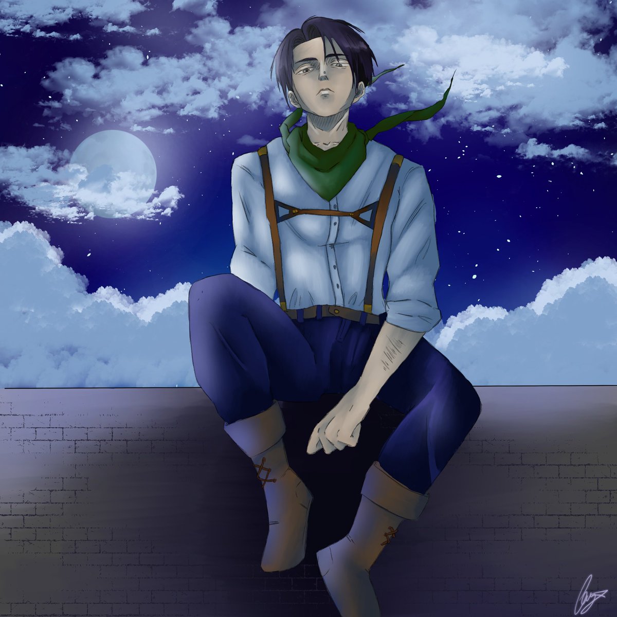 CeySaw_'s tweet photo. Here is it, this years biggest project i have completed. i'm hella proud of this and wanted to share it with the world. #aot #leviackerman #digitalart https://t.co/jRyGpZsjAc