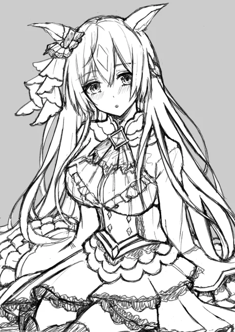 #皆さんラフと塗った後を見せてください アイコンにしてるダイヤちゃん 