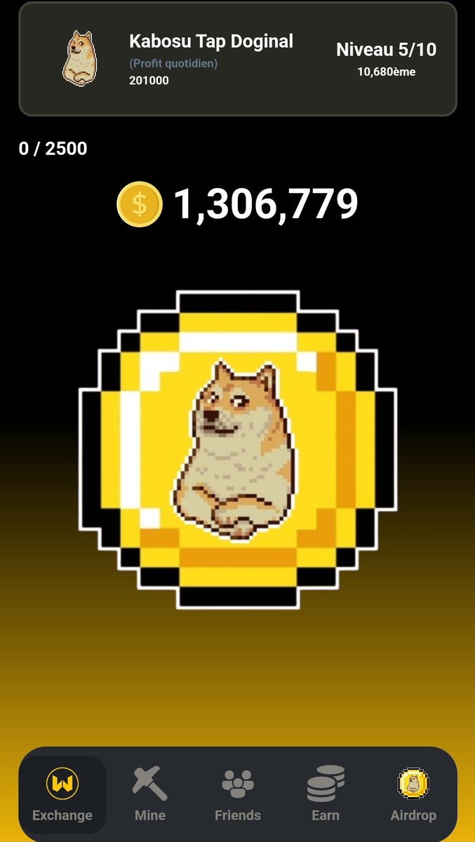 edwinlovescro's tweet photo. I think im the first one to reach 1 million $KTAP on @KabosuTap? Next step is one trillion. #drc20 #doginals $KTAP @wuuwfinance 

Use my referral to join the first Tap game for Doginals on #telegram and we both will get rewarded 25,000 $KTAP
https://t.co/k59yrVH3bT https://t.co/EaTAbLYecT