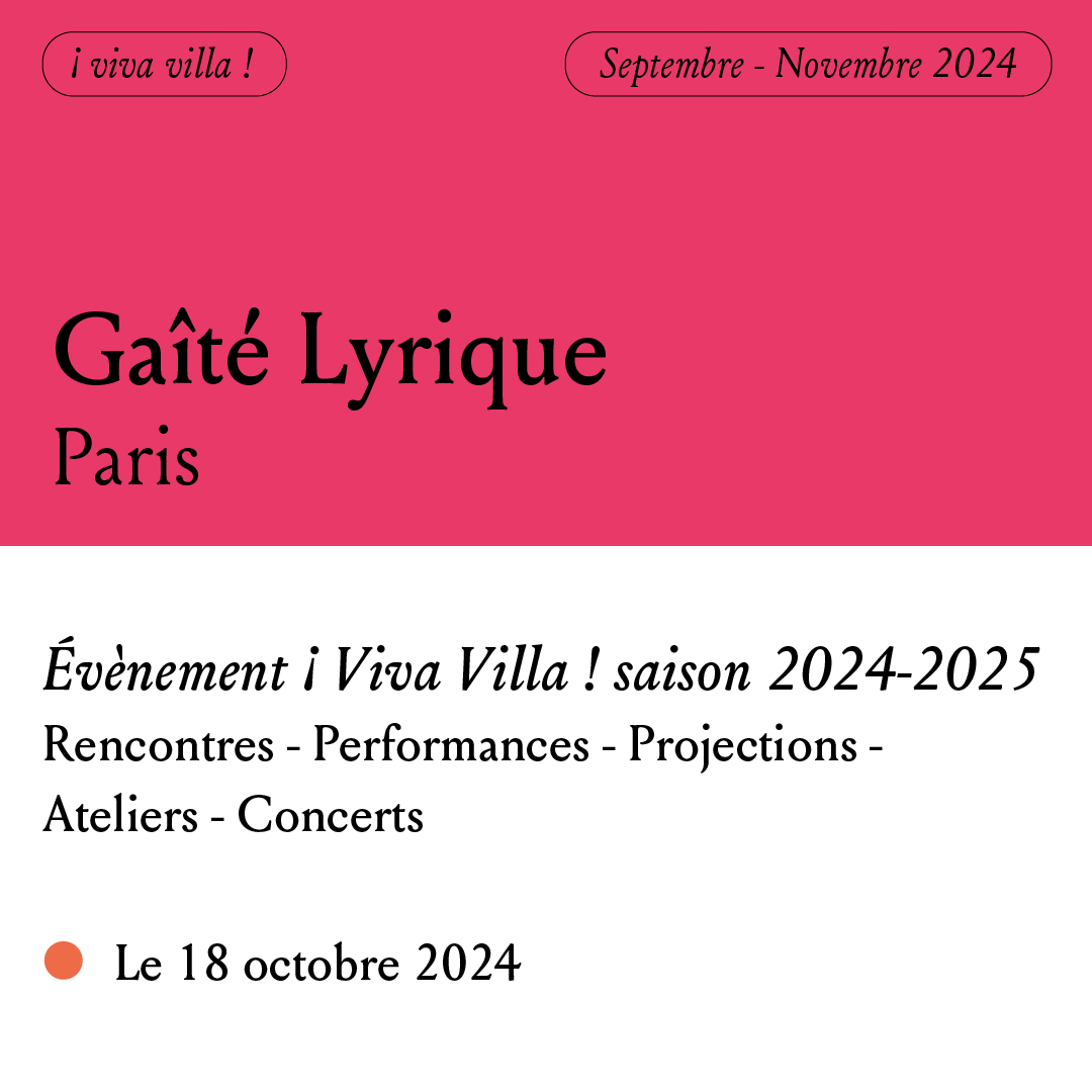 vivavillafest's tweet photo. Agenda #VivaVilla : à venir @BiennaleLyon du 21/09 au 05/01 - @gaitelyrique le 18/10 et en ce moment : #Fotokino (#Marseille) jusqu'au 21/09 - #LeMAT "Nous les vagues" jusqu'au 06/10 - Numéro Spécial revue IF #Montevideo depuis le 02/05. https://t.co/g13g0cuFD0 https://t.co/paeUm4IoYV