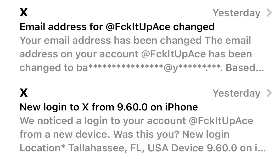 DesilusDesigns's tweet photo. @X @Support @elonmusk 
My account @FckItUpAce was hacked and taken over yesterday and I wasn’t asked to verify anything

Now the password and email is changed and I can’t get back into my account

This literally happened over the span of 2 minutes….. https://t.co/NXDVzkNGK1
