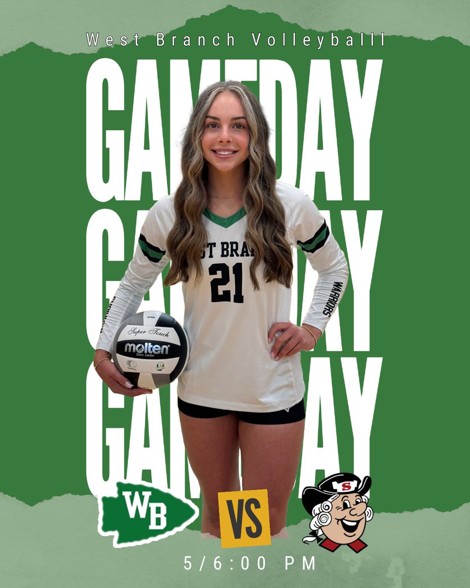 Senior Ragan Greeneisen and the West Branch Girls Volleyball team are hosting their rival, Salem, tonight. The JV match starts at 5 PM, followed by the Varsity match at 6 PM.
