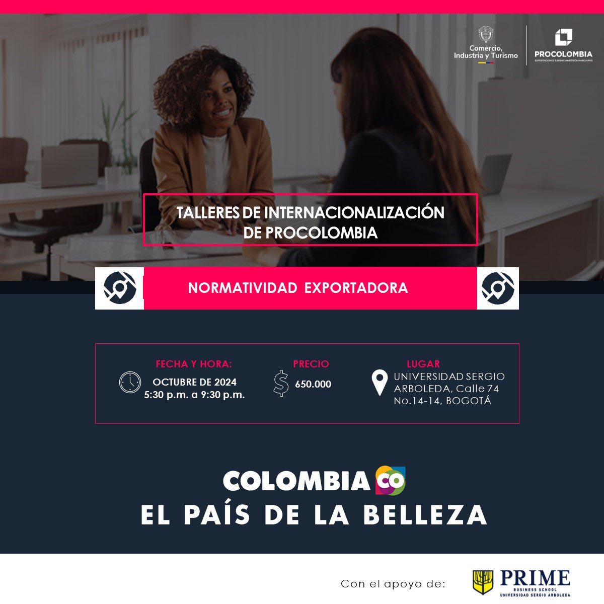 ¿Te interesa fortalecer tus conocimientos sobre normatividad para exportar? 

¡Inscríbete ahora en el siguiente enlace y asegura tu cupo! 📲 forms.gle/UxuXfGehs8C8oj…

¡Te esperamos! 🚀