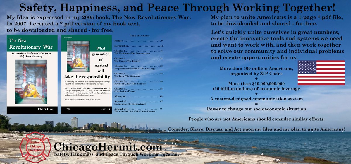 JohnGCurry's tweet photo. Since 2002, I haven't had much success, if any, in helping millions/billions of people, #Americans / #NonAmericans , start the much-needed peaceful socioeconomic revolution. #WorldPeace
Tomorrow, 9/11/2024, starts a new chapter of my revolutionary saga.
https://t.co/D7XHIDaJD7 https://t.co/iUTBq7mVmD