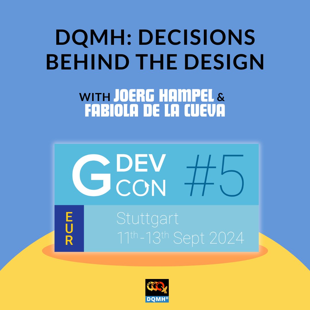 DQMH Consortium (@dqmh_consortium) on Twitter photo 🌟 It’s Almost Time for <a href="/GDevConference/">GDevCon</a> in Stuttgart!✈️🚗🚆Join us tomorrow for <a href="/joerghampel/">🕺🏻 Joerg Hampel</a>'s & <a href="/Fabiola31416/">Fabiola De la Cueva</a>'s Huddle "DQMH: Decisions Behind the Design" at 2.45 pm. Get insights about #DQMH, straight from the source! More info ➡️ gdevcon.com/huddlefaq 🌟 It’s Almost Time for <a href="/GDevConference/">GDevCon</a> in Stuttgart!✈️🚗🚆Join us tomorrow for <a href="/joerghampel/">🕺🏻 Joerg Hampel</a>'s & <a href="/Fabiola31416/">Fabiola De la Cueva</a>'s Huddle "DQMH: Decisions Behind the Design" at 2.45 pm. Get insights about #DQMH, straight from the source! More info ➡️ gdevcon.com/huddlefaq