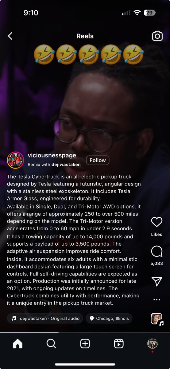 anyone know the deal with posts on instagram like this? content has nothing to do with the description. feels like an ad but wouldn’t expect a company like <a href="/Tesla/">Tesla</a> to be behind this 

<a href="/elonmusk/">Elon Musk</a>