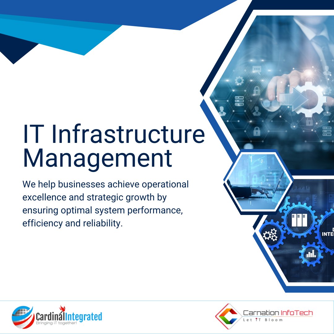 Int_Cardinal's tweet image. CCG offers end-to-end IT Infrastructure Services, including Network and Cloud Management, Security, User Access, Device Administration and more.
Simplify your IT, enhance security, and focus on what matters most—growing your business.
#ITInfrastructureManagement #ITsolutions #CCG