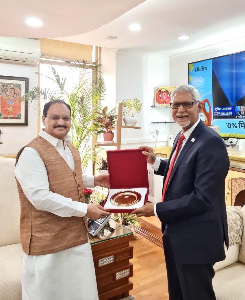 Jagan Chapagain (@jagan_chapagain) on Twitter photo Inspiring discussions today with India’s Minister of Health and Family Welfare Sri <a href="/JPNadda/">Jagat Prakash Nadda</a> ji in New Delhi. We discussed further capitalising the growing strength and innovation from India for the global good in humanitarian field. I thank the Minister for his support to the Inspiring discussions today with India’s Minister of Health and Family Welfare Sri <a href="/JPNadda/">Jagat Prakash Nadda</a> ji in New Delhi. We discussed further capitalising the growing strength and innovation from India for the global good in humanitarian field. I thank the Minister for his support to the