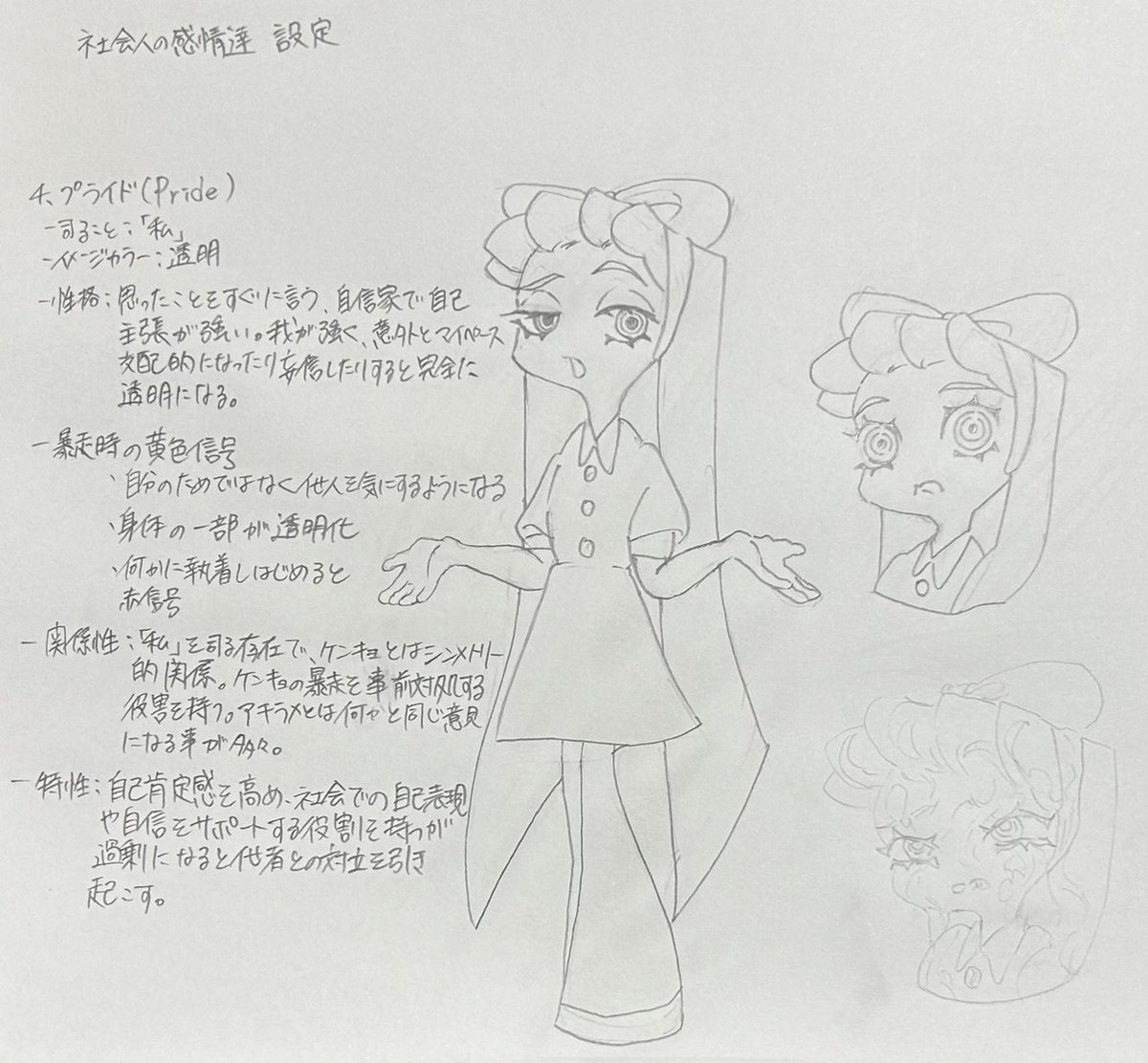 IbC5ecVlJr98902's tweet photo. #InsideOut2
#InsideOut2oc
#oc
#インへオリジナルキャラクター
社会人の感情達 設定
前向きな側面を持ちながらもネガティブな側面も持ち合わせる。暴走時には最悪の結果を招く事も。
(4/5) https://t.co/bZ1IBgfaYF