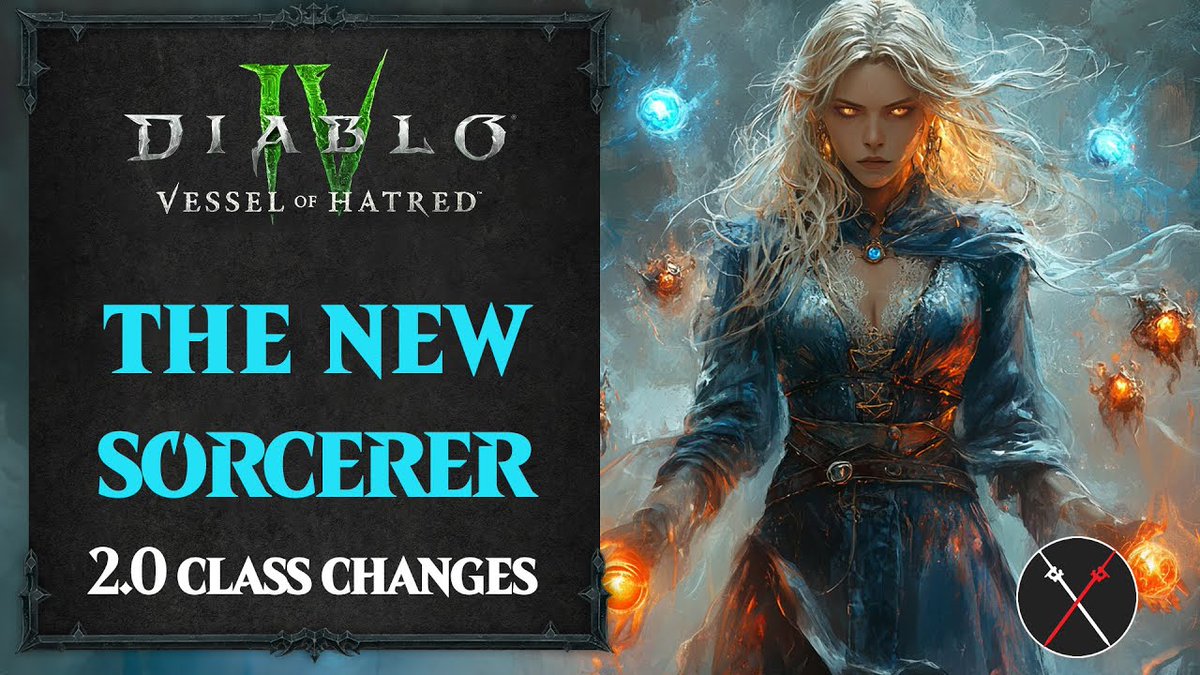 Fextralife's tweet photo. ⭐The NEW @Diablo  4 SORCERER - Sorcerer Build CHANGES in #VesselofHatred⭐

In this Guide, I’ll be helping you understand how the #Sorcerer Class is changing with Patch 2.0

Video: https://t.co/vHqW2kZx7t

#diablo4 #diablo4update #vesselofhatred https://t.co/lSd1MG5d7v