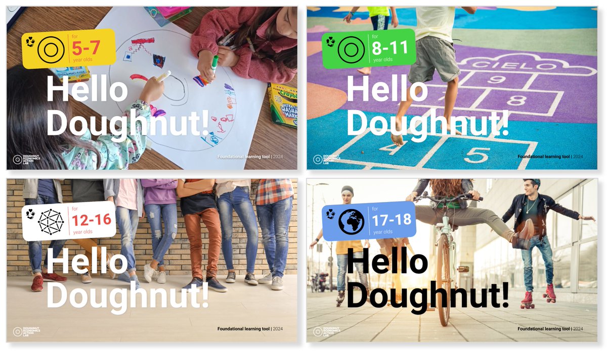 Calling school teachers everywhere! If you've ever wanted to introduce the Doughnut to your students - aged 5 to 18 - these new tools are for you, launching today! We hope you love them as much as we do. Let's transform education together. Please RT! doughnuteconomics.org/foundational-l…