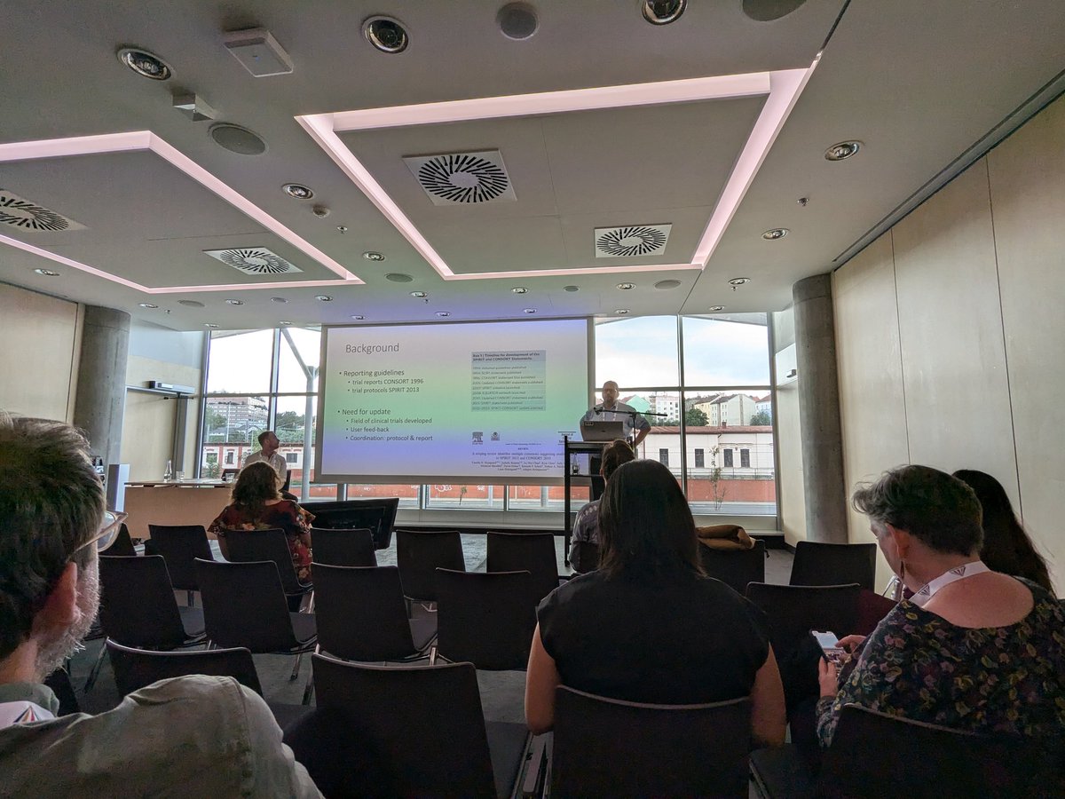 Summary from update on SPIRIT/CONSORT:
- Final reporting guidelines expected to be published 2024/2025
- Better alignment between items for protocol and final report
- More focus on data sharing 

#ReportingGuidelines