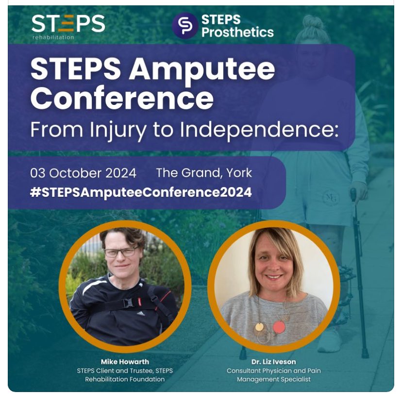 Gutted to not be able to attend this conference <a href="/STEPSrehabUK/">STEPS Rehabilitation</a> but hopefully some of my colleagues will be able to and to hear our inspiring client Mike speak alongside <a href="/IvesonDr/">Dr Liz Iveson</a> 🧡