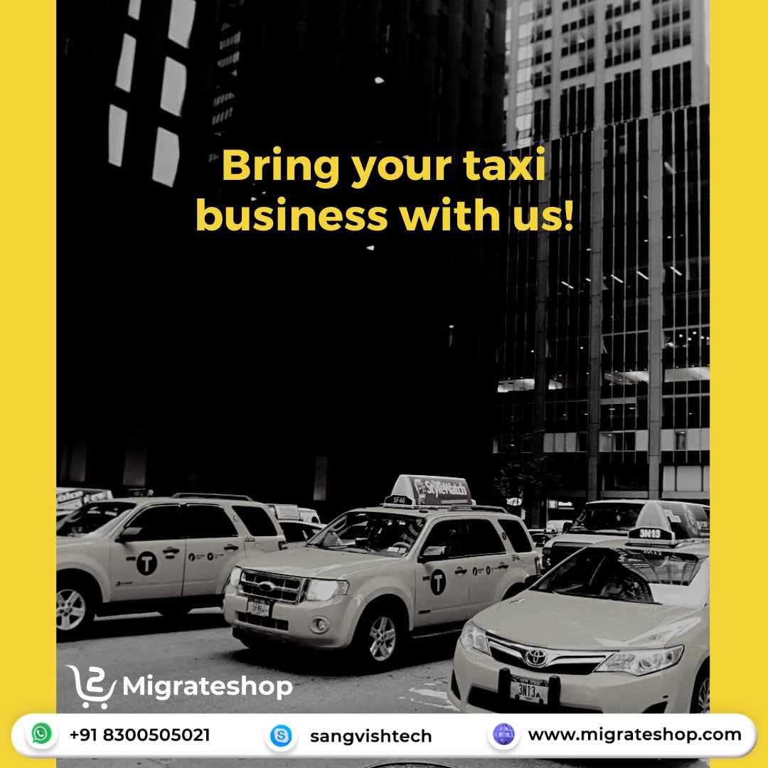 migrateshop's tweet image. Ready to take your taxi booking business to new heights? 🚖 Look no further than our top-of-the-line taxi booking script. 💼 Start Now: migrateshop.com/taxi-booking-s… 🌟
#migrateshop #taxibookingscript #taxibookingapp #taxibookingbusiness #ridesharingapp #business #startup