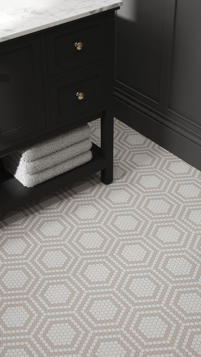 Elevate your powder room with timeless elegance ✨ This two-tone mosaic, featuring colored hexagons forming a hexagon within a white hexagon, adds a touch of luxury to any space. Available in Beige, Black, Navy or Grey.

Shop The Complete Chapter

l8r.it/poqz