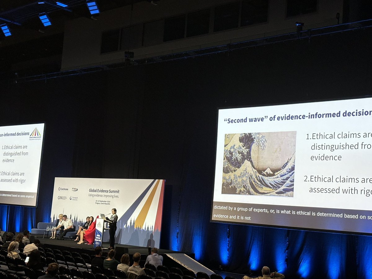 Andrea J. Darzi MD, MPH, PhD (@andreadarzi) on Twitter photo Carla Saenz on how #Policy or #guidelines can’t be #ethical if not based on #evidence. Must note ‘2nd wave’ of evidence-informed decisions where ethical claims shouldn’t be conflated with evidence &should be assessed with rigor. Ethics analysis needed. 
<a href="/GESummit/">GESummit</a> #GES2024 Carla Saenz on how #Policy or #guidelines can’t be #ethical if not based on #evidence. Must note ‘2nd wave’ of evidence-informed decisions where ethical claims shouldn’t be conflated with evidence &should be assessed with rigor. Ethics analysis needed. 
<a href="/GESummit/">GESummit</a> #GES2024