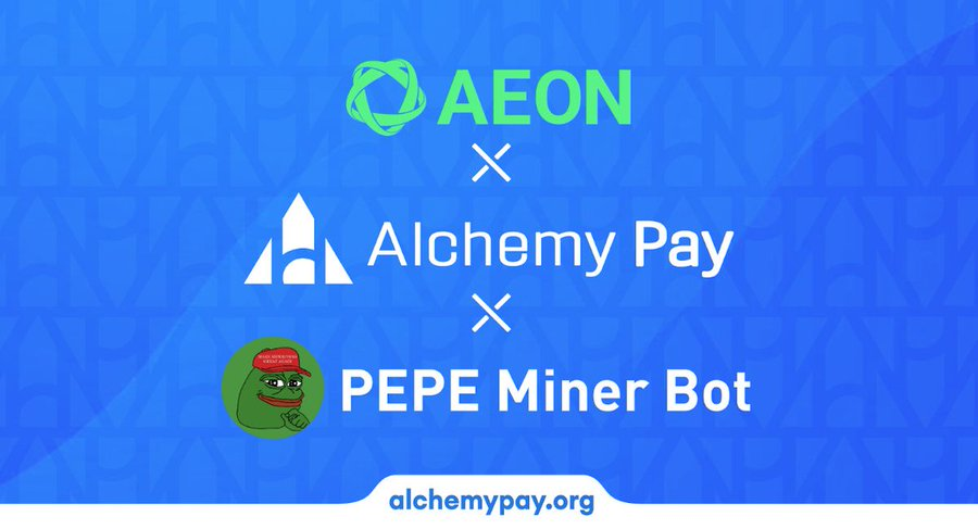 SmartCryptoNew1's tweet photo. 🤝 @AlchemyPay, a global pioneer in the realm of crypto payments, has joined forces with @AEON_Community and @PepeCoinFam for an exhilarating new venture
💡#PEPEMinerBot, a renowned mining bot on Telegram, now boasts in-game payments across various digital platforms
Here's what this means for you:
🔹You can now power up your mining activities by purchasing extra diamonds and other key items.
🔹Speed up your mining process with the power of $USDT
🔹 Powered by the collaborative efforts of #AlchemyPay, #AEON, and PEPE Miner Bot.
This partnership will revolutionize your gaming experience! 🎮
🔽 VISIT
https://t.co/O2OuFADg2b
#SCN1