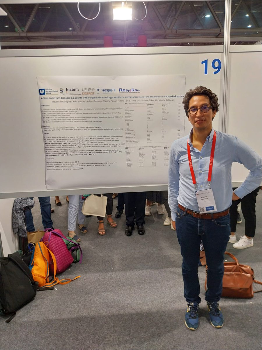 🔴 J3 [#ERSCongress] : congenital central hypoventilation syndrome -  le Dr <a href="/BDudoignon/">Benjamin Dudoignon</a>, lauréat #RespiFIL 2024, montre l'implication du système nerveux autonome dans les processus adaptatif chez les patients atteints du syndrome d'Ondine.