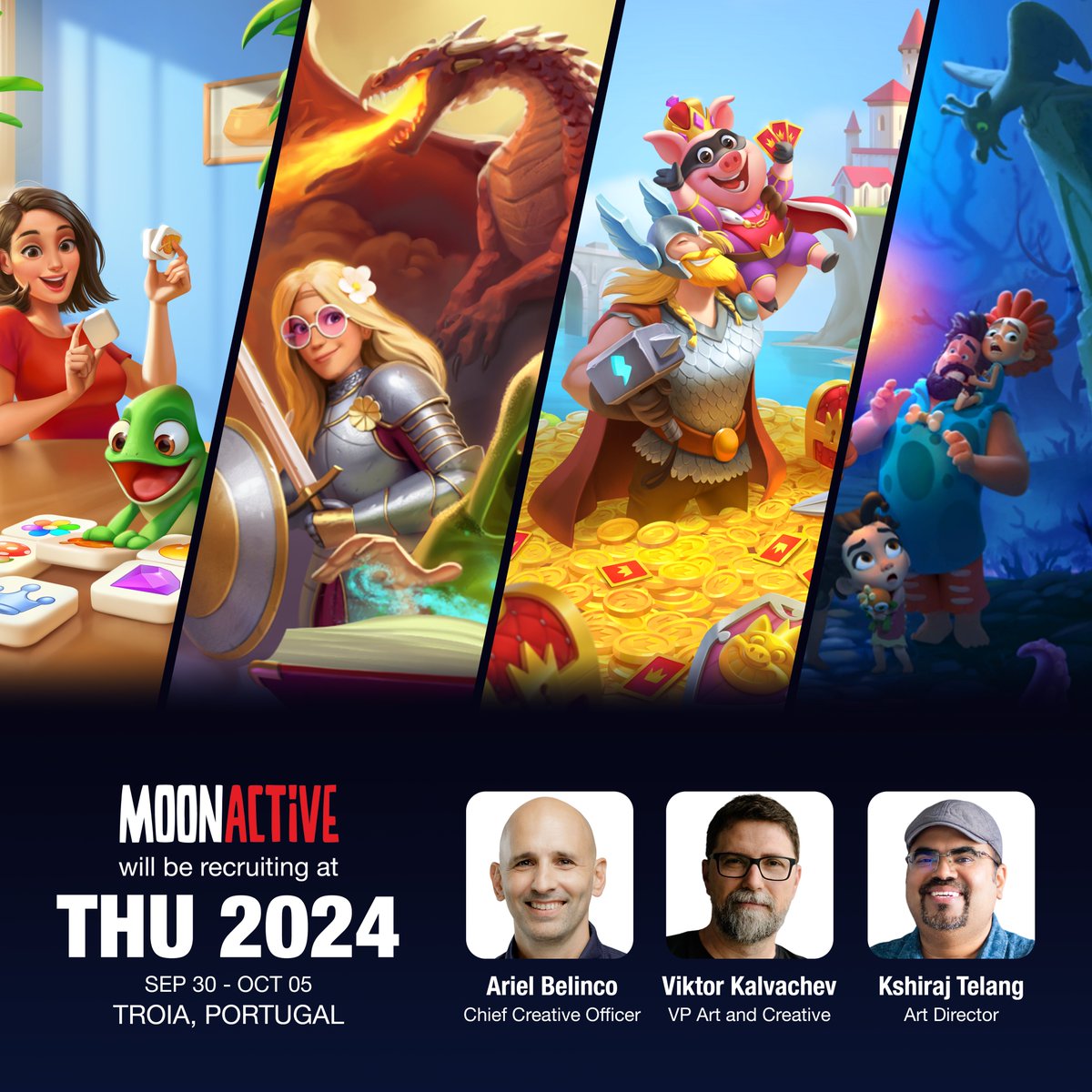 Kshiraj Telang (@kshiraj) on Twitter photo Dear artists, Moon Active is coming to <a href="/Trojan_Unicorn/">Trojan Horse was a Unicorn</a> 2024! The amazing Ariel Belinco, the incredible Viktor Kalvachev, and I will be there to recruit, review portfolios, provide feedback, and besides this, hang out for drawing sessions, chats, and new friendships. Come meet us! Dear artists, Moon Active is coming to <a href="/Trojan_Unicorn/">Trojan Horse was a Unicorn</a> 2024! The amazing Ariel Belinco, the incredible Viktor Kalvachev, and I will be there to recruit, review portfolios, provide feedback, and besides this, hang out for drawing sessions, chats, and new friendships. Come meet us!