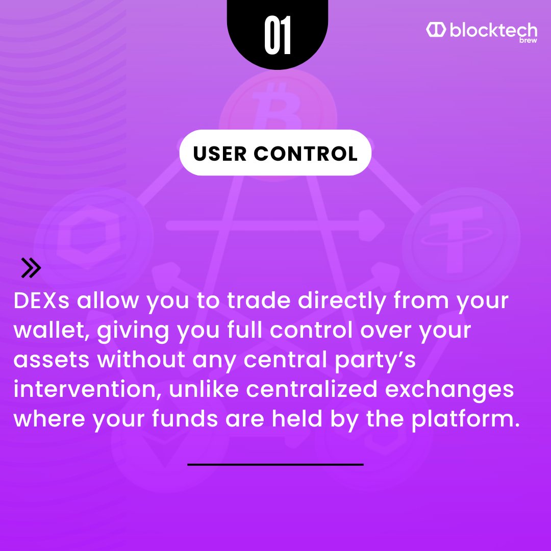 blocktechbrew's tweet image. Step into the future of trading with Decentralized Exchanges (DEXs)! 📈 Enjoy a trading experience without intermediaries, where blockchain technology ensures transparency and security, and smart contracts automate and simplify every transaction.

#DEX #DecentralizedExchange…