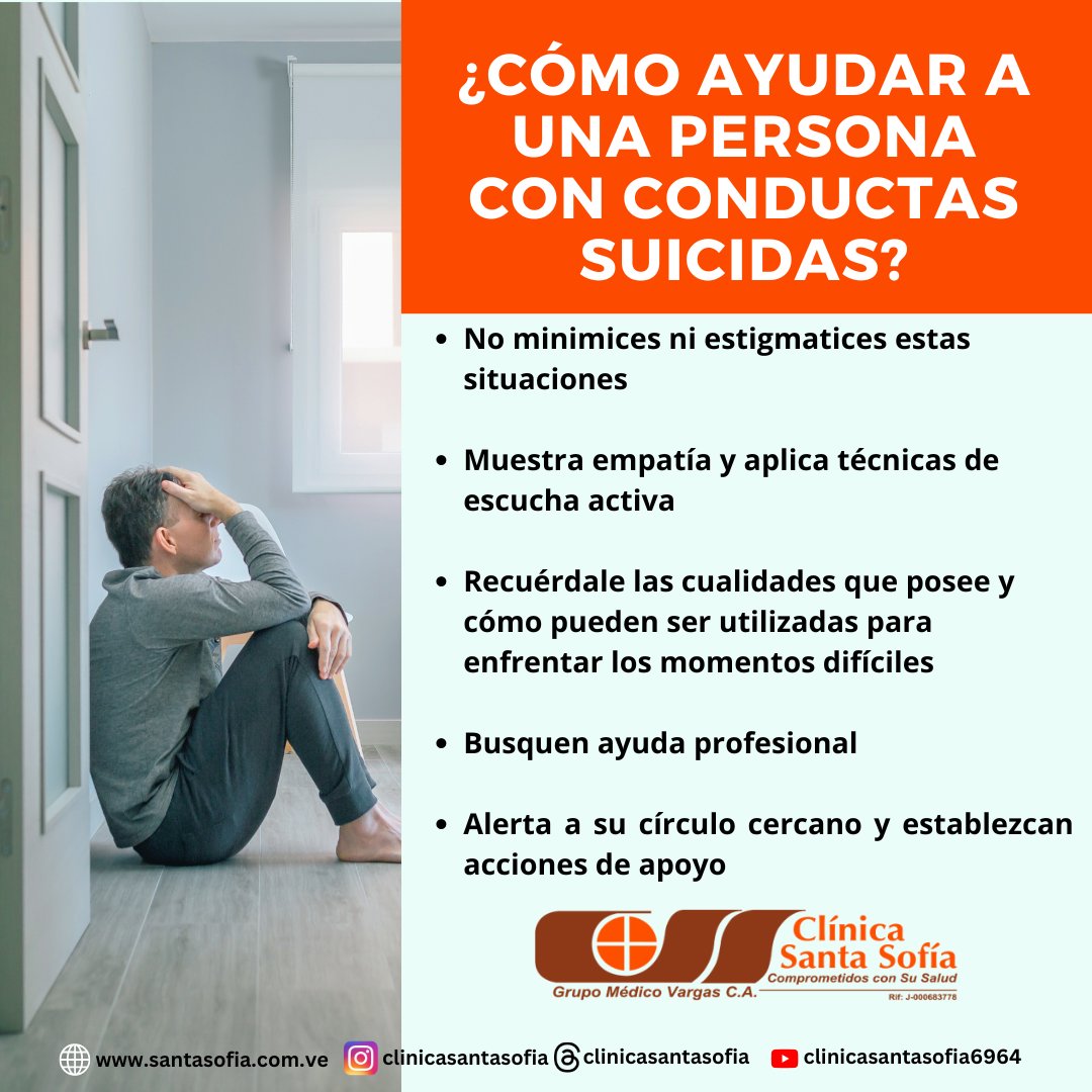 Cada 10Sep se conmemora el día Mundial para la prevención del suicidio

En la conducta suicida interactúan factores biológicos, psicológicos, sociales y ambientales

¡El #suicidio se puede prevenir!