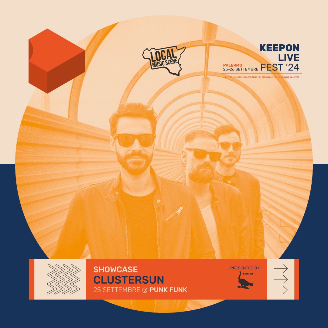 CLUSTERSUN's tweet photo. 📆 📌 Our long summer of #festival performances keeps going full-bore with next stop in #Palermo for @keeponlive fest ‘24: we’ll take the stage of our beloved #punkfunk on Wednesday September 25th to gently deliver our signature pandemonium  👹🔥

#shoegaze #psych #postpunk https://t.co/22NwicAgV5