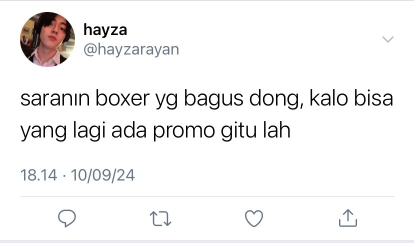 binsarinn's tweet photo. harukyu au

review boxer promo
few tweets au 🔞 https://t.co/CORUeIa1H7