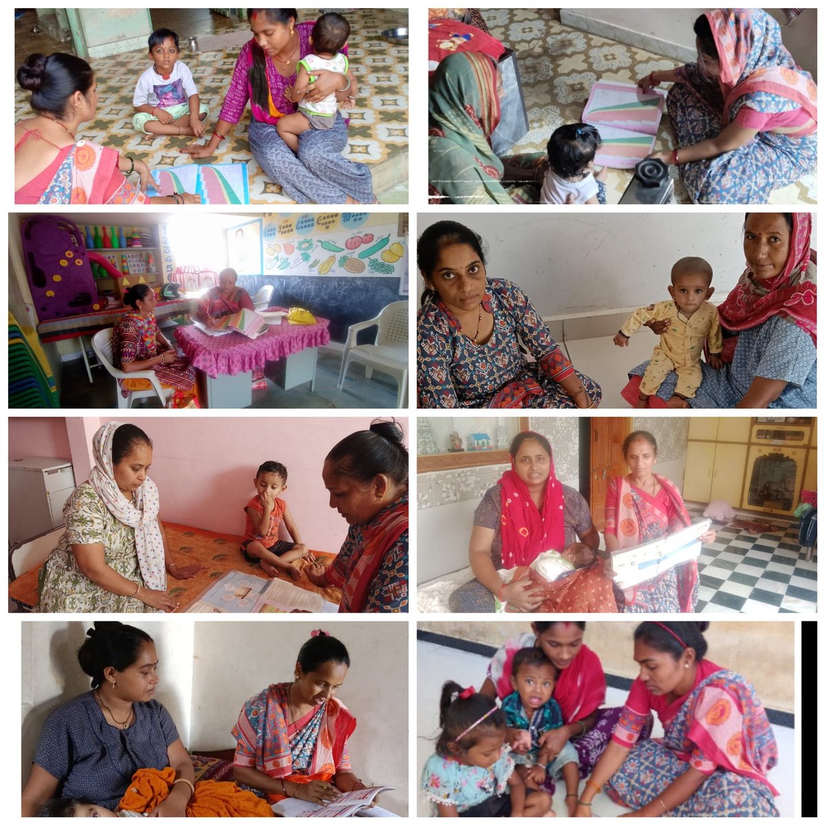 કોટડાસાંગાણી તા.10/9/2024 નારોજ આંગણવાડી કાર્યકર બહેનો દ્વારા અતિ મધ્યમ કુપોષિત બાળકો, સગર્ભા ધાત્રીની ગૃહ મુલાકાત અને ખોરાક અને પોષણ તથા ગ્રોથ ચાર્ટ થકી બાળકના વૃધ્ધિ વિકાસ અંગે સમજ <a href="/BhanubenMLA/">Bhanuben Babariya</a> <a href="/CollectorRjt/">Collector Rajkot</a> <a href="/DDORAJKOT1/">District Panchayat Rajkot</a> <a href="/ICDS__RAJKOT/">ICDS__RAJKOT</a> <a href="/inforajkotgog/">Info Rajkot GoG</a>