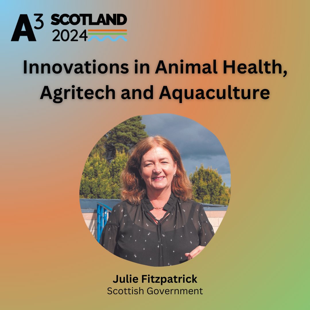 🗣 Prof Julie Fitzpatrick, Chief Scientific Advisor (CSA) for Scotland leads the discussion on innovation across the animal health, agritech and aquaculture sectors.

🎟 Register now👉 lnkd.in/epzkmxtq

📍 Kingsmills Hotel, Inverness 
📅 18 &amp; 19 September