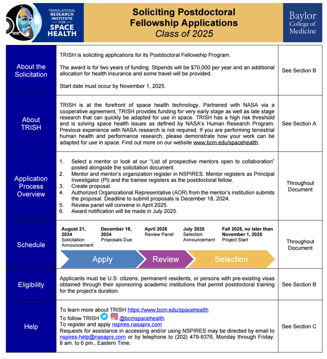 7irz's tweet photo. @BCMSpaceHealth just released their postdoctoral fellowship award.
If you are interested in working on SANS and cerebral venous congestions issues, lets talk! I would love to mentor you!
#spacehealth #spacemedicine
Details here: https://t.co/GTB3UtGkjl https://t.co/bmrapwtavT