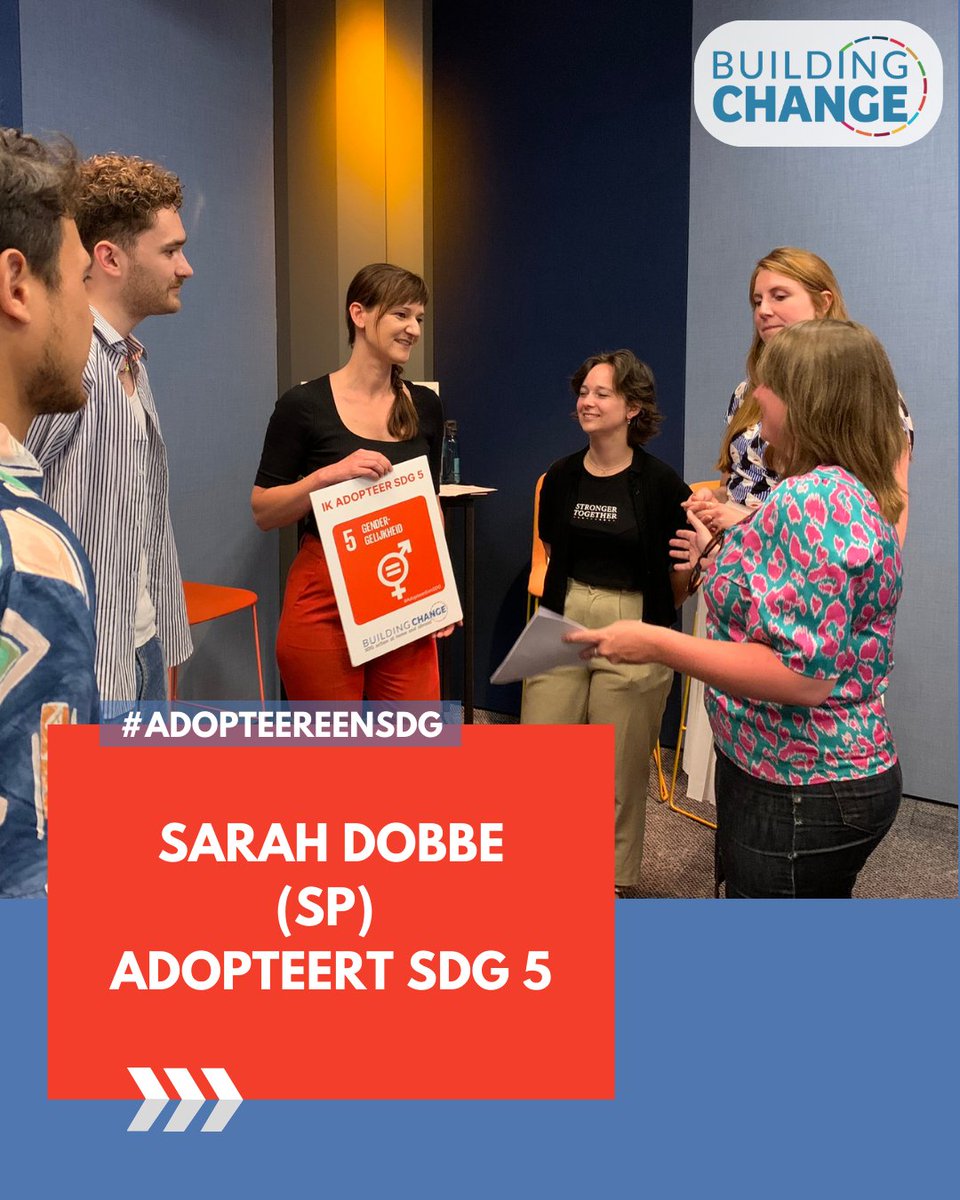 Op 26 juni adopteerde Sarah Dobbe (SP) SDG 5: Gendergelijkheid. Als SDG-adoptieouder zet zij zich in voor het bereiken van gendergelijkheid en empowerment voor alle vrouwen en meisjes. Hier én elders in de wereld.