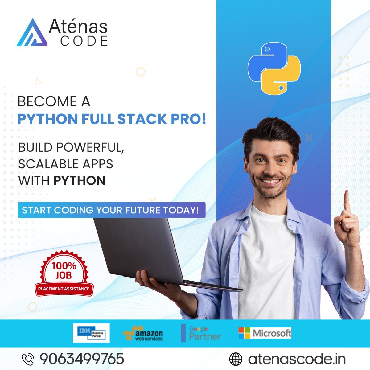 atenascodehyd's tweet image. Unlock the power of Python and master full stack development with our expert-led training at Atenas Code. From front-end design to back-end logic, gain the skills needed to build dynamic, robust applications. 
#PythonFullStack #AtenasCode #FullStackDevelopment #CodingBootcamp